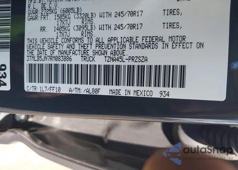 2024 Toyota Tacoma Sr5 4Wd from USA, damaged, VIN 3TMLB5JN7RM083886